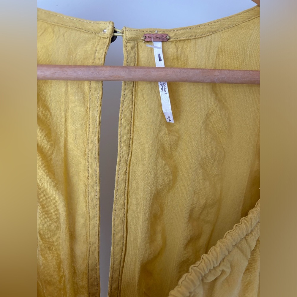 Free People Yellow Midi Dress - Picture 5 of 9